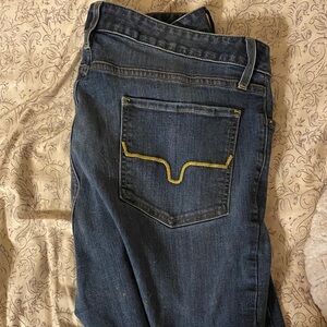Kimes Ranch Boot Cut Jeans - Indigo with Gold Accents